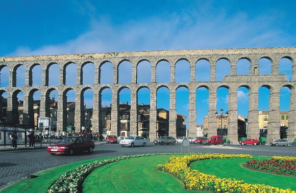 Photo:  Aqueduct of Segovia